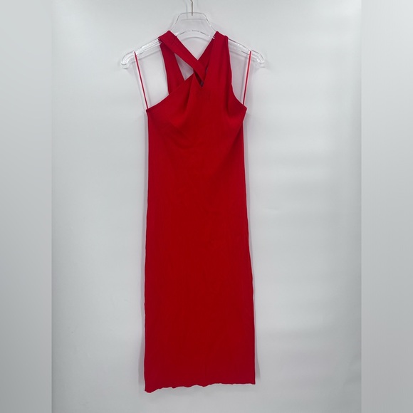 Modern Citizen‎ Halter Red Bodycon Dress Women L - Picture 2 of 8